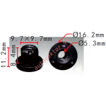 VW, VAG, AUDI N91018901 Гайка d5,3 mm  9.7x8.4x16.2mm