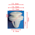 TOYOTA,SUBARU,MITSUISHI 67771-30070, 67771-32080, 94078FC010, MB608410 клипса  8.8x11x16.7mm