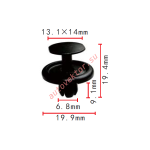 TOYOTA 90467-07214 клипса 6.8x9.1x19.9mm