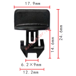 GM,FORD 25535963, N811772Sклипса  12.2x14.6x17.9mm