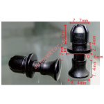 UNIVERSAL Клипса крепления багажной полки 7,7x9.2x9.4mm