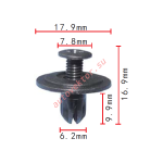 HONDA  90688-SB0-013 клипса  6.2x9.9x17.9mm