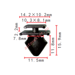 PEUGEOT, CITROEN 8565.35 клипса 11.5x11.8x14.2x10.2mm