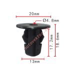 TOYOTA 90189-06013  90189-06027  клипса   13.4x17.7x20mm  d4.8mm