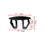 UNIVERSAL  клипса  19.5x10.2x21.3mm