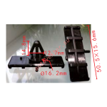 FORD F4ZZ-6310182-A Клипса  12.7x14.8x16.2mm  5.5x15.6mm