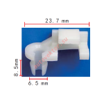 Chrysler, Ford, GM Клипса  6.5x8.5x23.7mm   d4.5mm