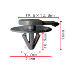 Mini Cooper  07132757821 клипса 9.5x10.9x21mm