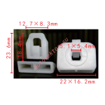 LEXUS 52197-30040 Клипса  12.7x18.4x22mm   5.1x5.4mm