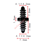 495218 клипса 4.2x7.8x7.4mm
