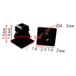 Honda 90682-SDA-A01 Клипса  13x14x14.2mm  d4.3mm