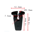 VAG, VW, AUDI 6N0809966A клипса  8.2x15.8x12.2mm  d3.8mm