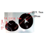 HYUNDAI / KIA 84145-26000 Клипса крепления защиты  14.1x8.1x29.9mm  d4mm