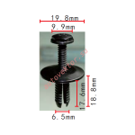 MERCEDES 0009904092 клипса  6.5x17.6x19.8mm