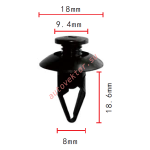 FORD,MAZDA W706713-S300, NA01-56-145 клипса  8x18.4x18mm
