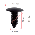 Chrysler 6030441 бежевая клипса 8x20x18mm