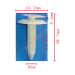 GM 10126901 клипса 8x33.5x24.2mm